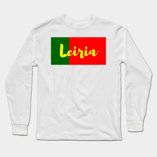 Leiria City in Portuguese Flag Colors Long Sleeve T-Shirt